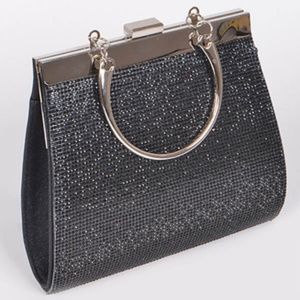 Sequin  Black Rhinestones Clutch 3AM Forever